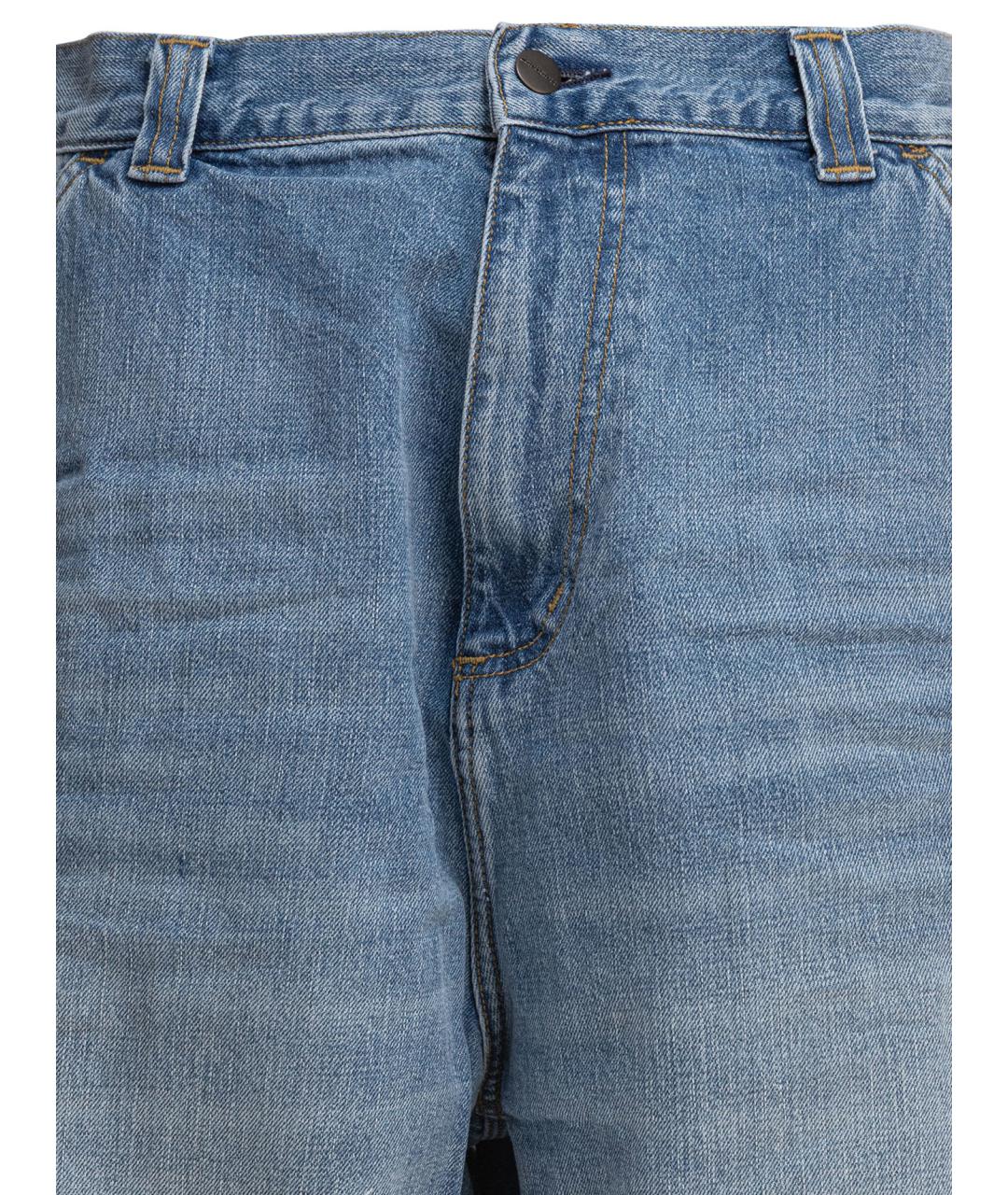 CARHARTT WIP Синие хлопковые повседневные брюки, фото 3
