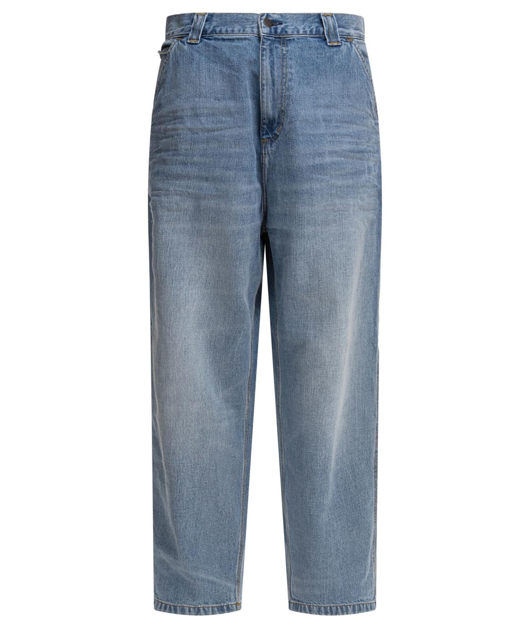 CARHARTT WIP Синие хлопковые повседневные брюки, фото 1