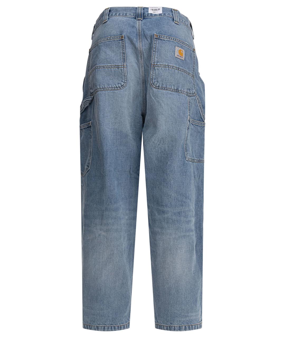 CARHARTT WIP Синие хлопковые повседневные брюки, фото 2