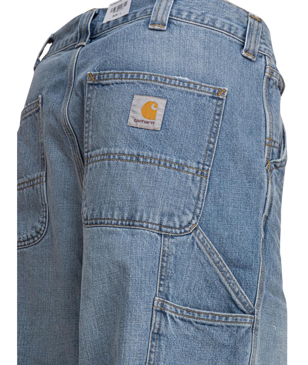 CARHARTT WIP Синие хлопковые повседневные брюки, фото 4