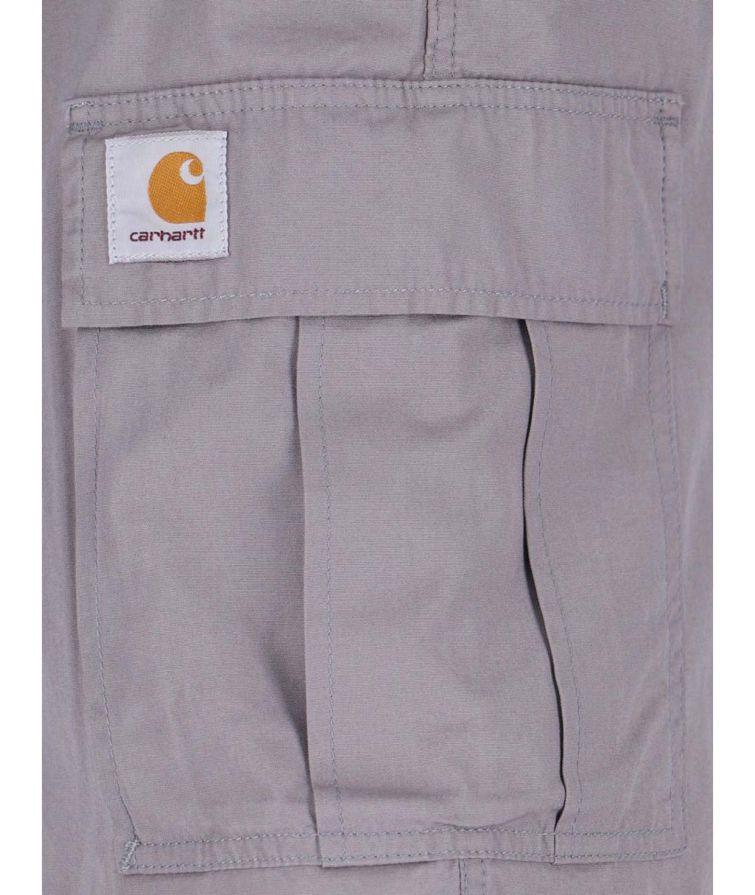 CARHARTT WIP Серые хлопковые шорты, фото 4