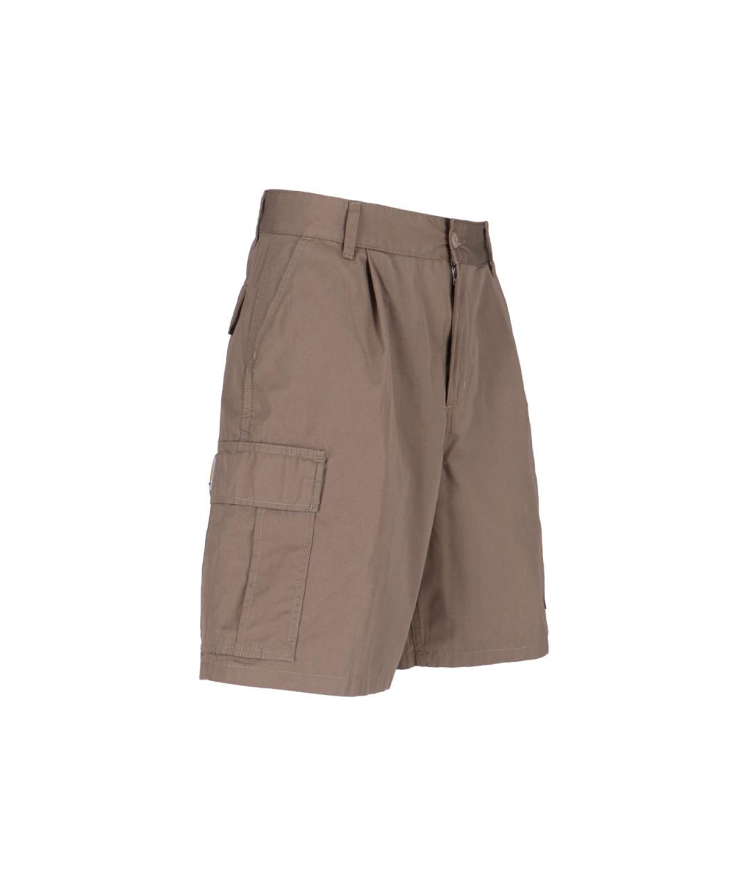 CARHARTT WIP Коричневые хлопковые шорты, фото 3