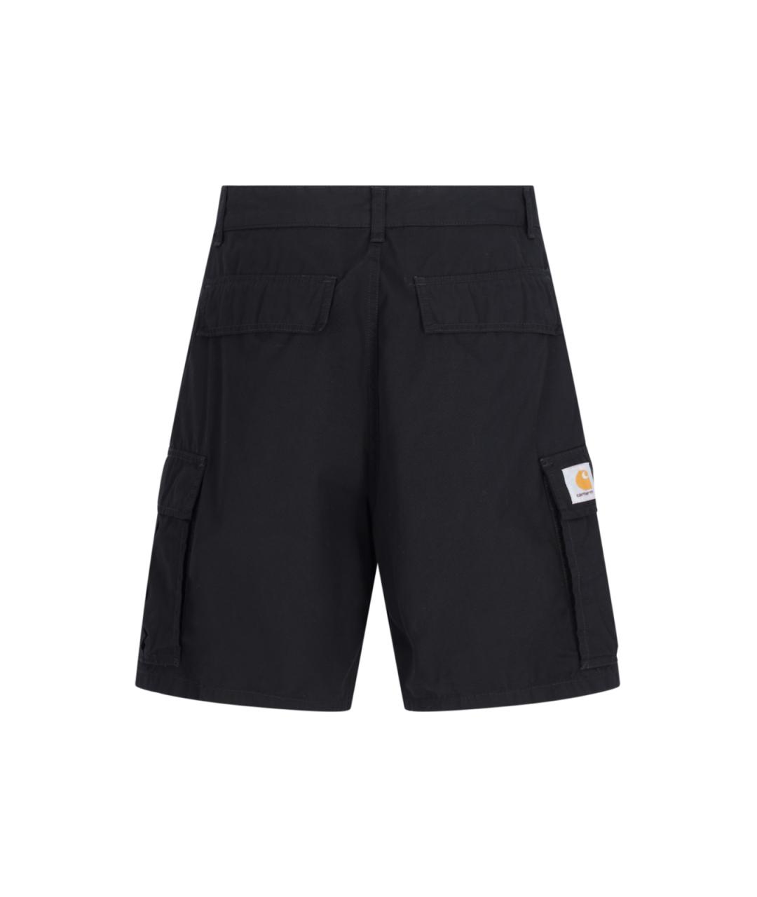 CARHARTT WIP Черные хлопковые шорты, фото 2