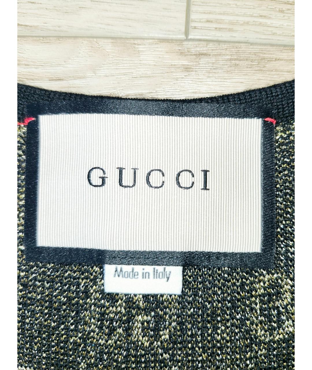 GUCCI Черная шерстяная майка, фото 3