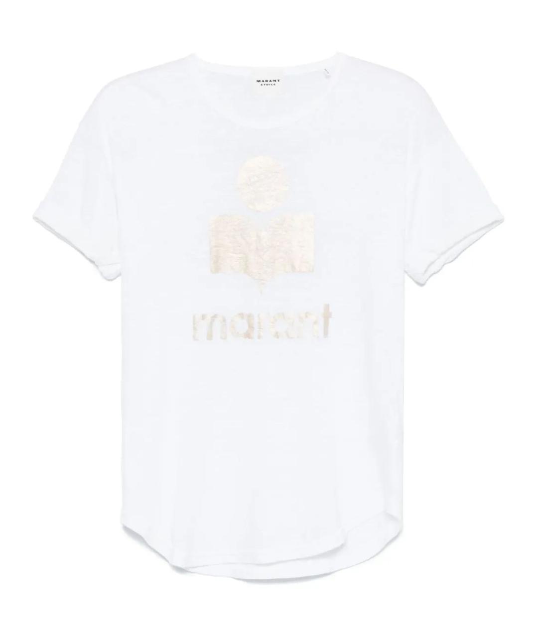 ISABEL MARANT ETOILE Белая льняная футболка, фото 1