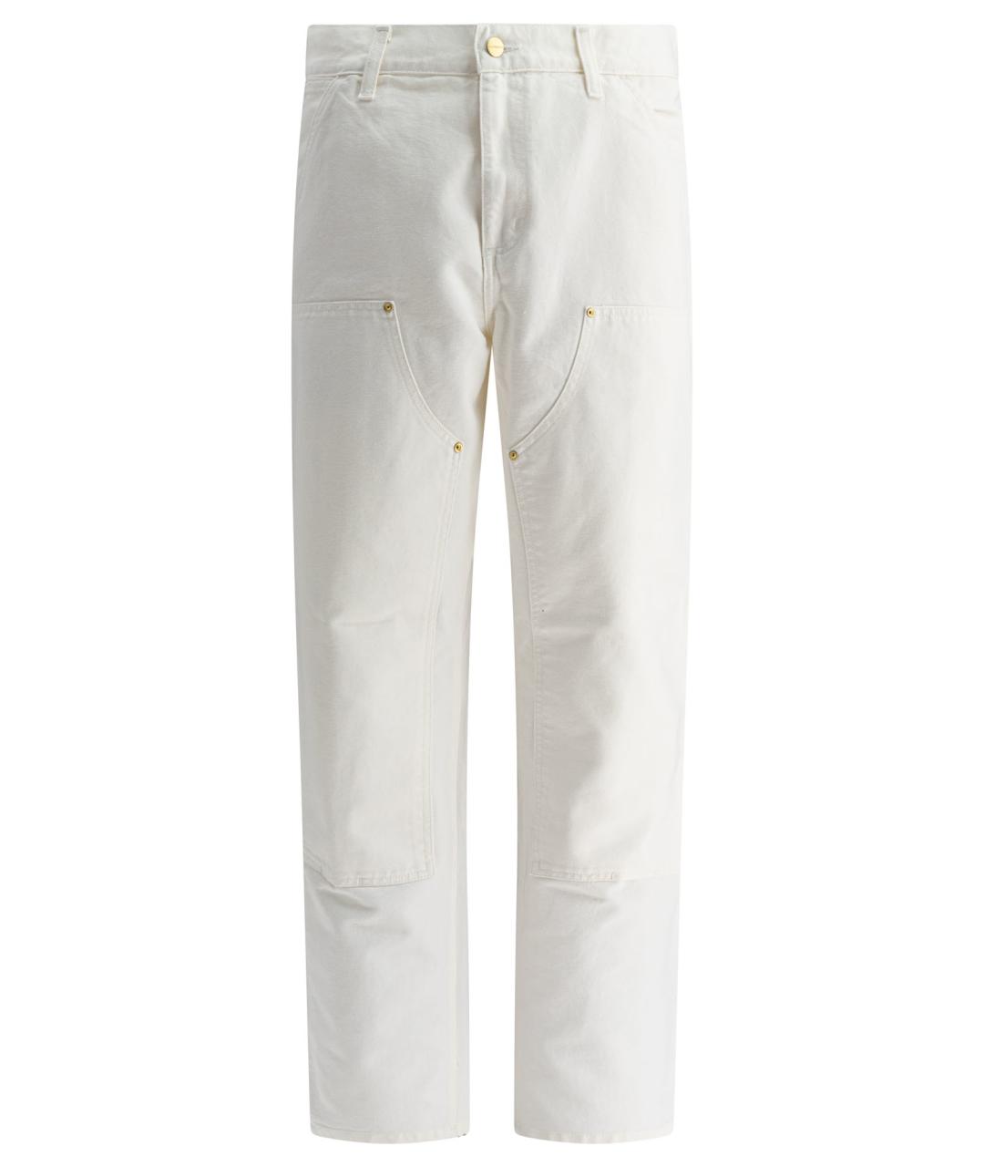 CARHARTT WIP Белые хлопковые повседневные брюки, фото 1