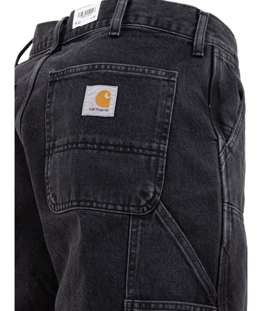 CARHARTT WIP Черные хлопковые шорты, фото 4