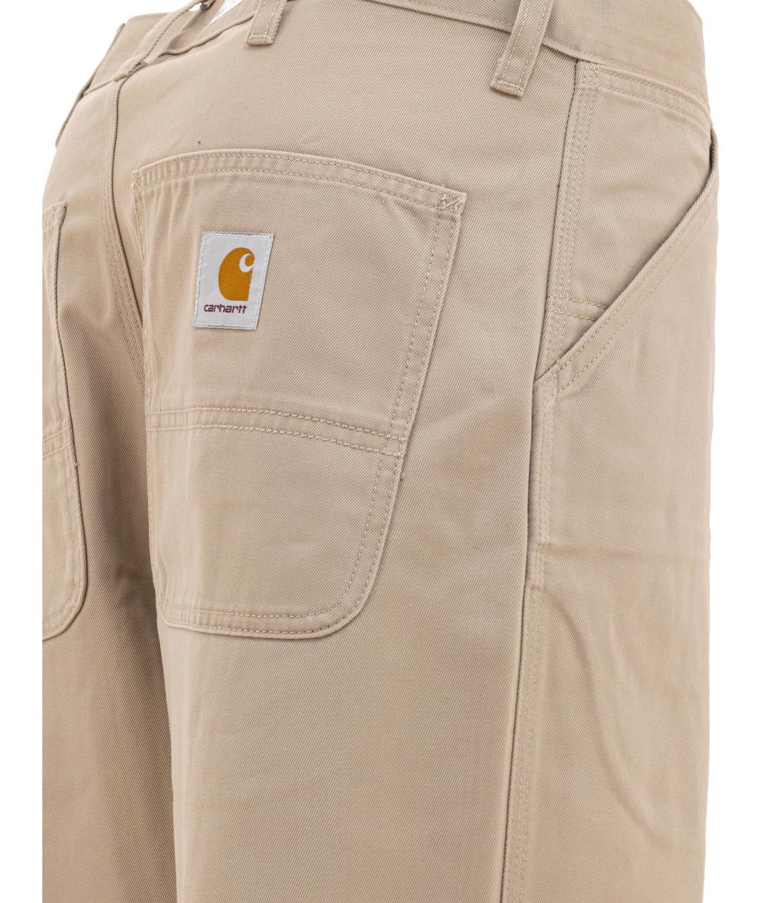 CARHARTT WIP Бежевые повседневные брюки, фото 4