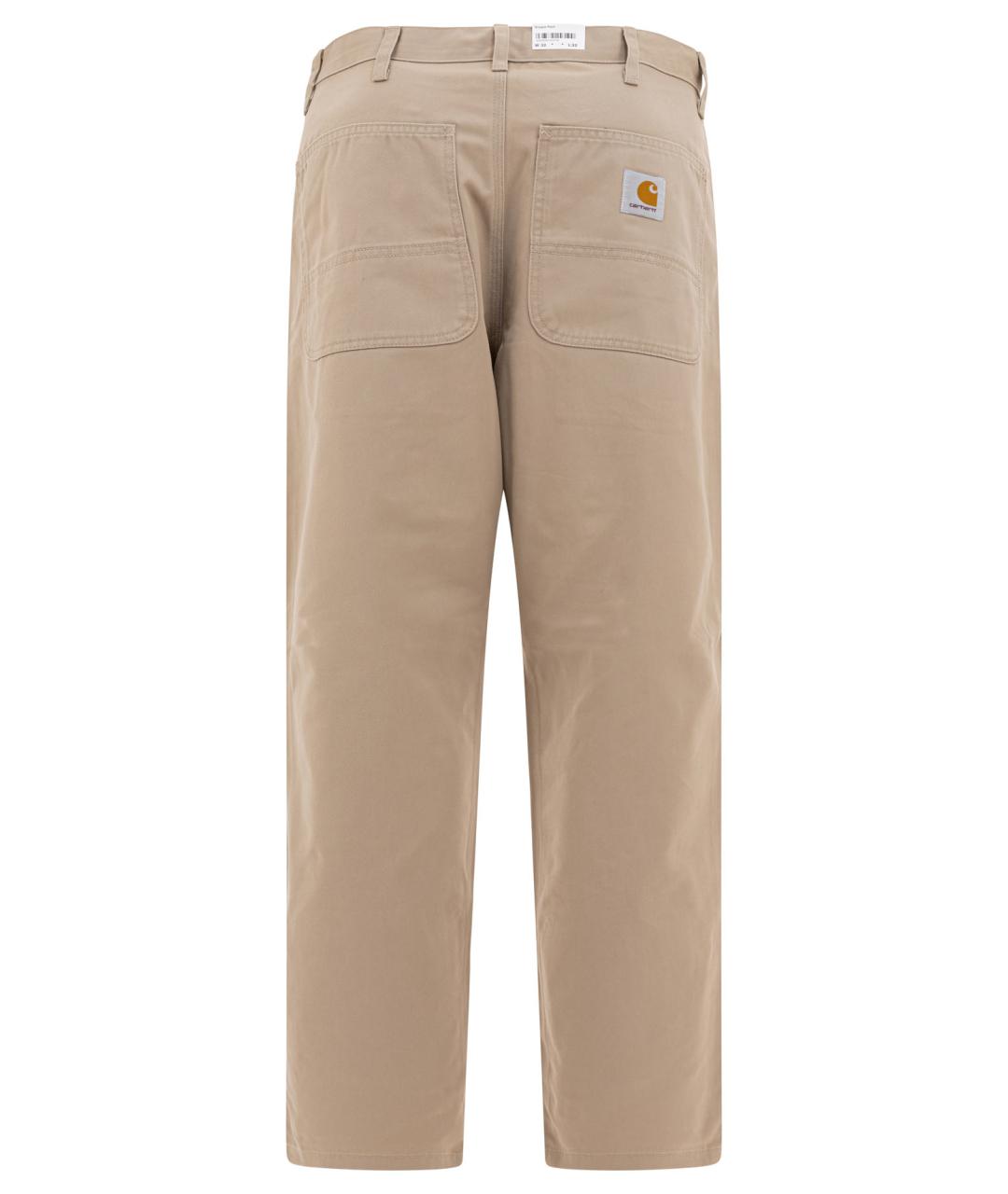 CARHARTT WIP Бежевые повседневные брюки, фото 2