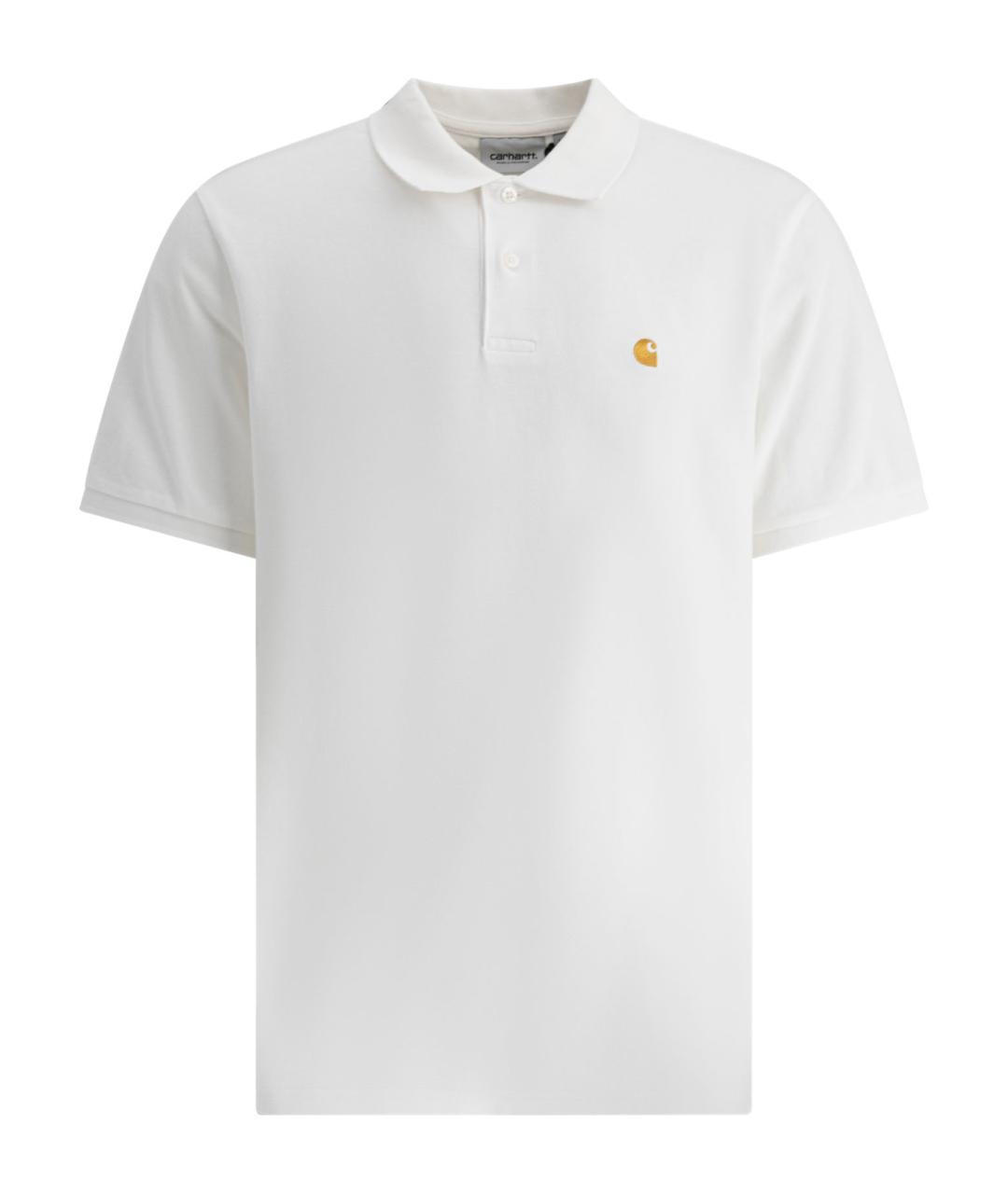 CARHARTT WIP Белое хлопковое поло с коротким рукавом, фото 1