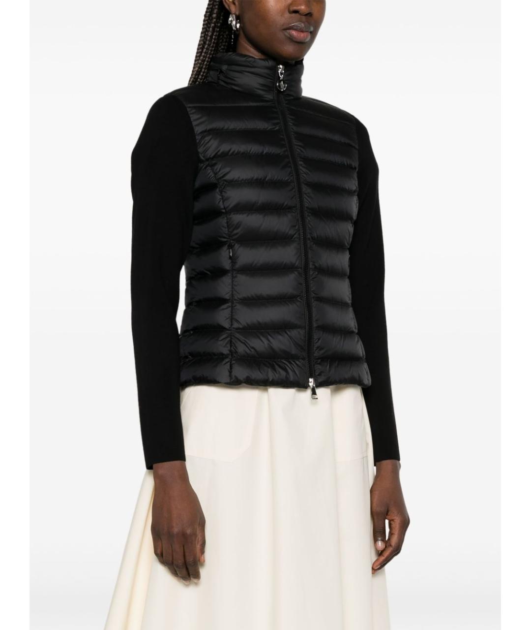 MONCLER Черная шерстяная куртка, фото 4