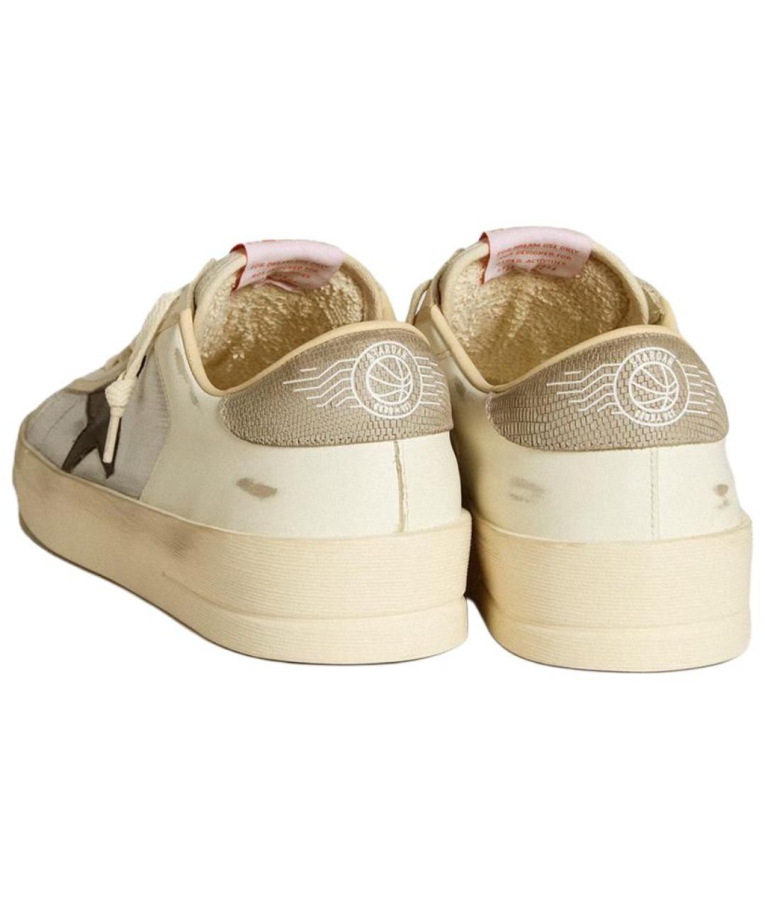 GOLDEN GOOSE DELUXE BRAND Белые кожаные низкие кроссовки / кеды, фото 4