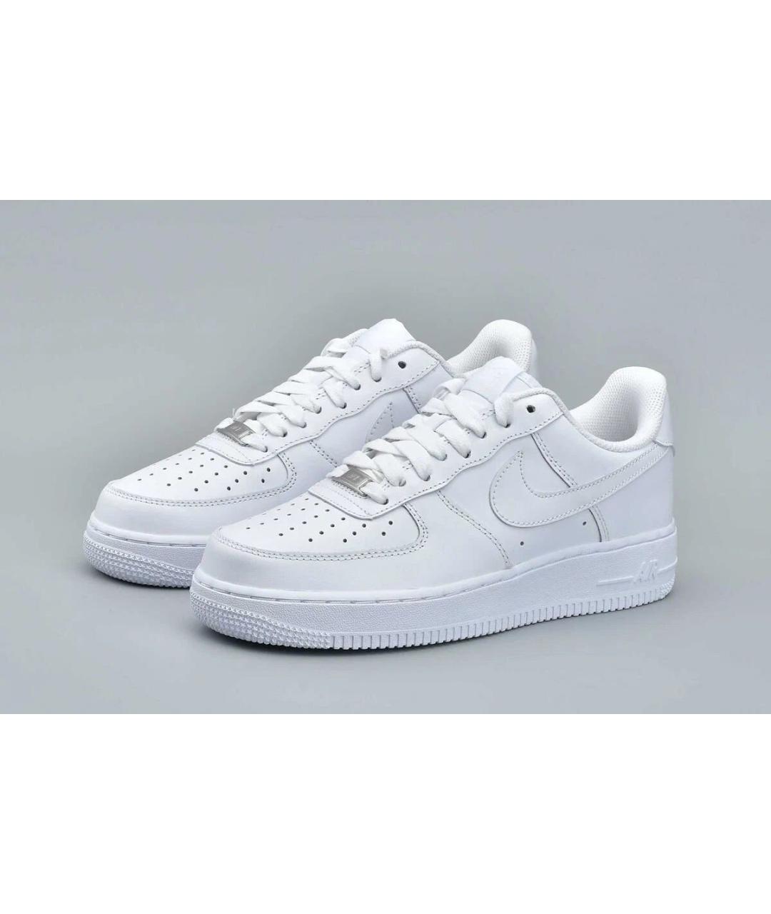 NIKE Белые кроссовки из искусственной кожи, фото 7