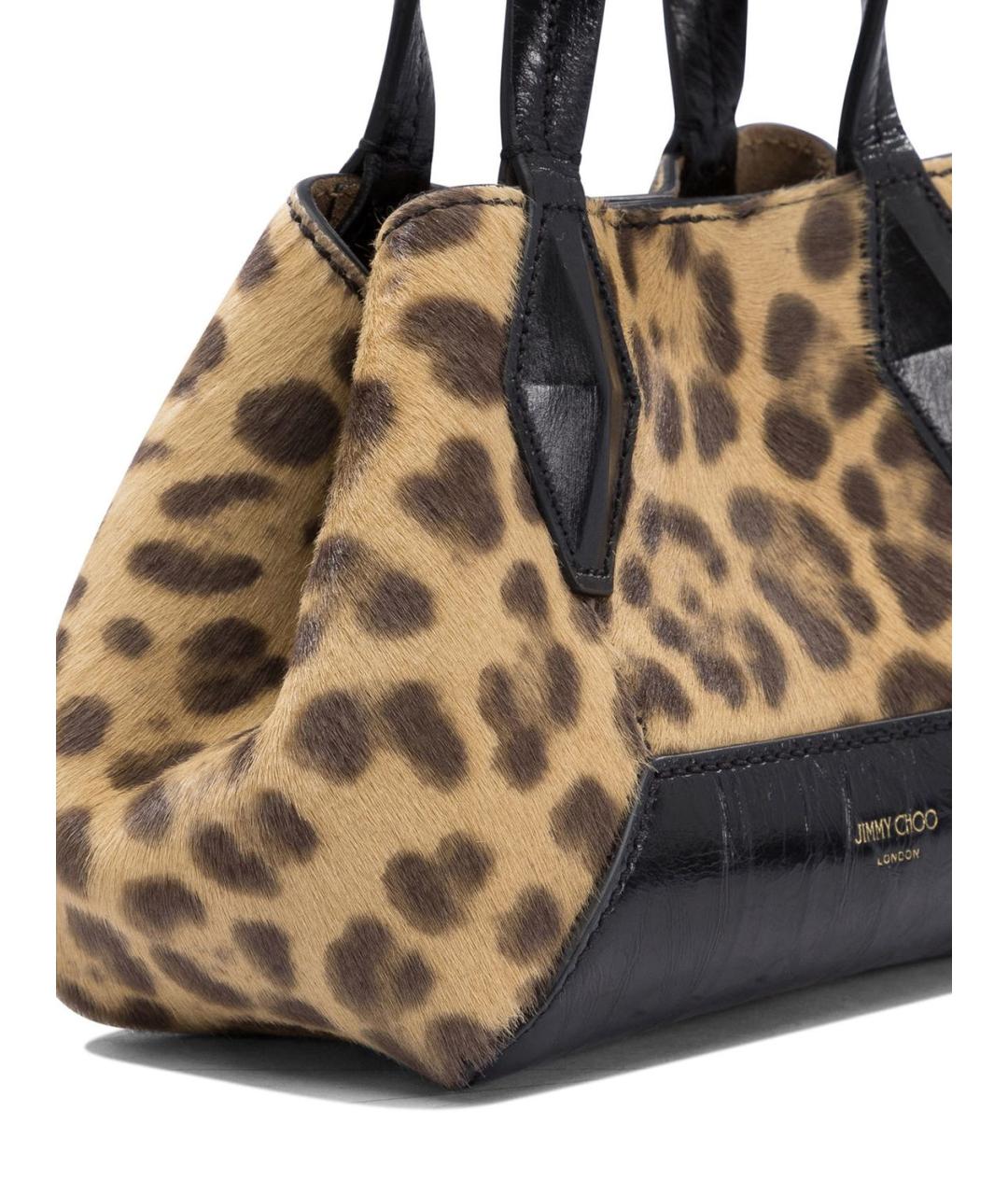 JIMMY CHOO Коричневая сумка с короткими ручками, фото 4
