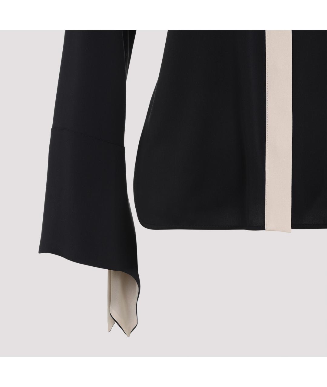 MAX MARA Черная шелковая рубашка, фото 5