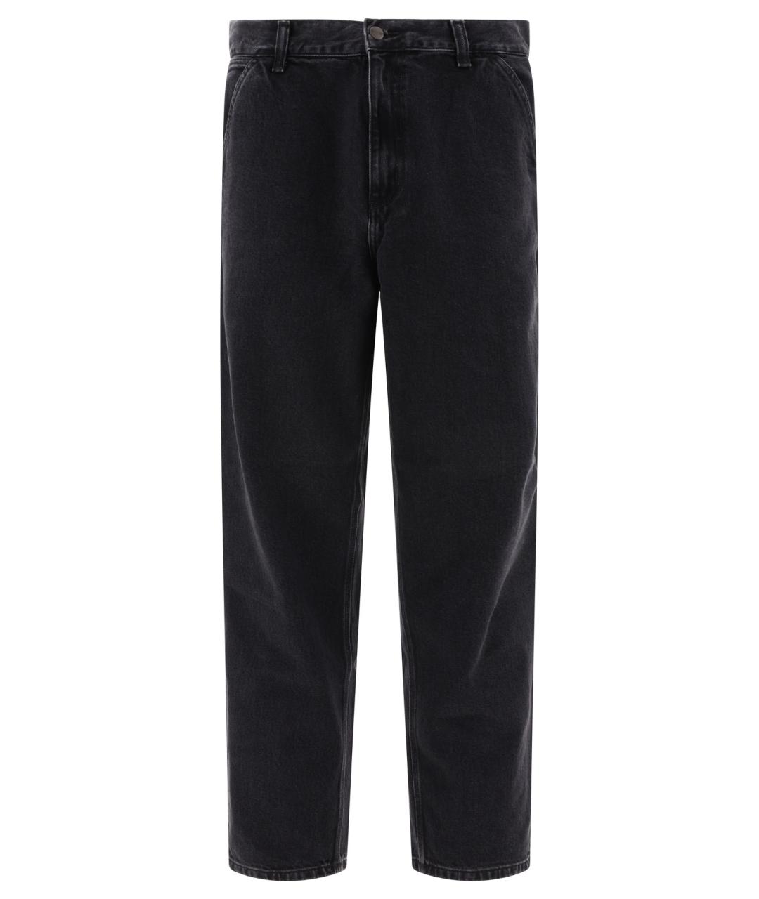 CARHARTT WIP Черные хлопковые повседневные брюки, фото 1