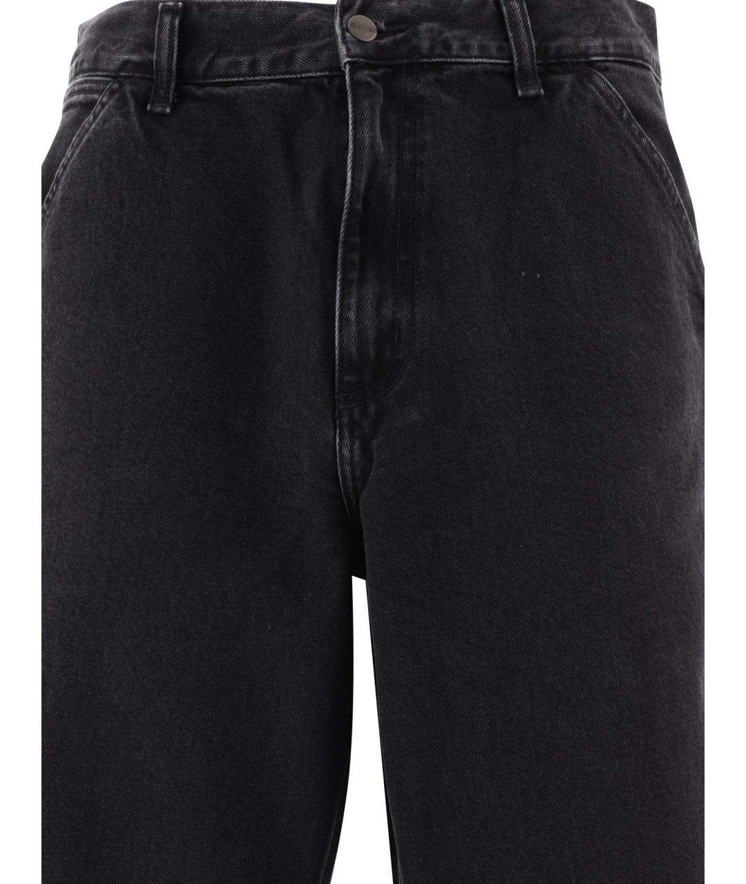 CARHARTT WIP Черные хлопковые повседневные брюки, фото 3