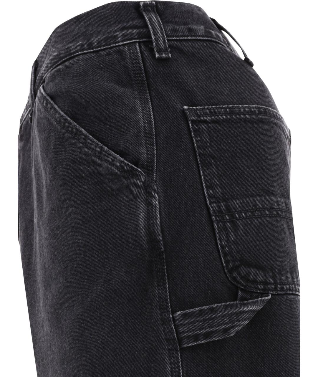 CARHARTT WIP Черные хлопковые повседневные брюки, фото 4
