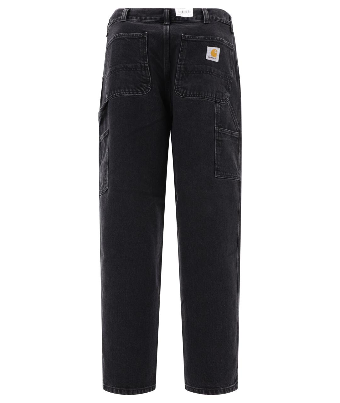 CARHARTT WIP Черные хлопковые повседневные брюки, фото 2