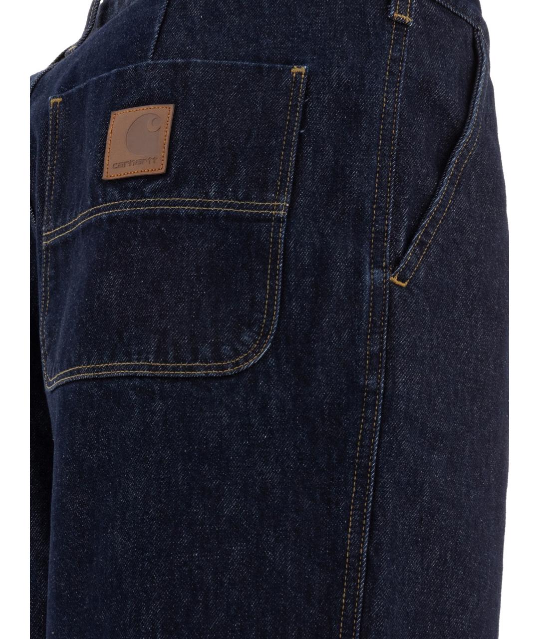 CARHARTT WIP Темно-синие хлопковые повседневные брюки, фото 4