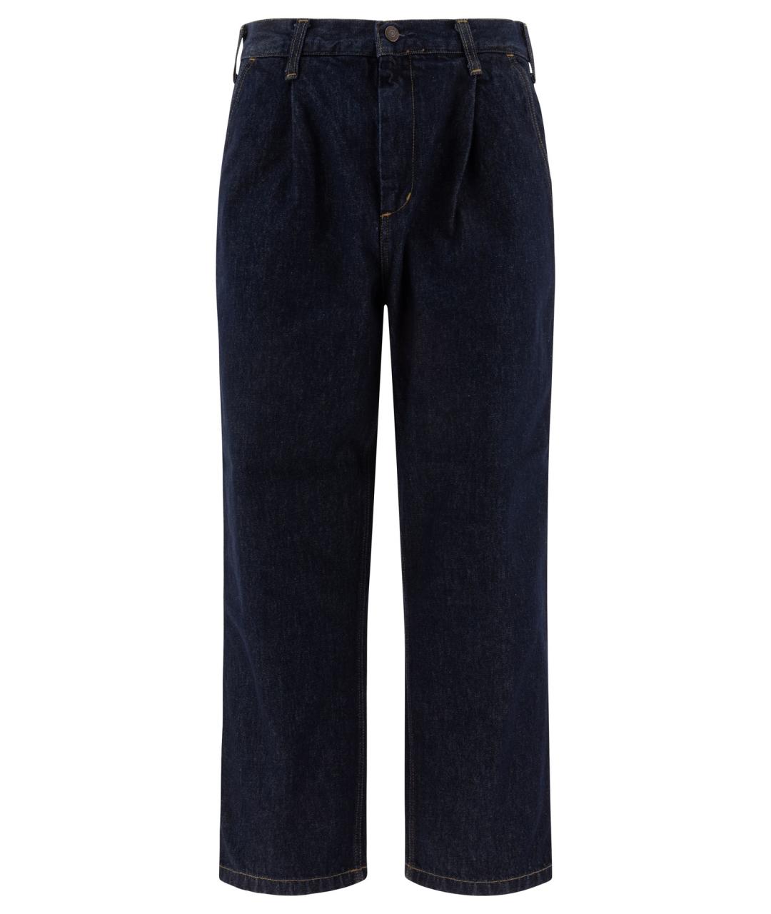 CARHARTT WIP Темно-синие хлопковые повседневные брюки, фото 1