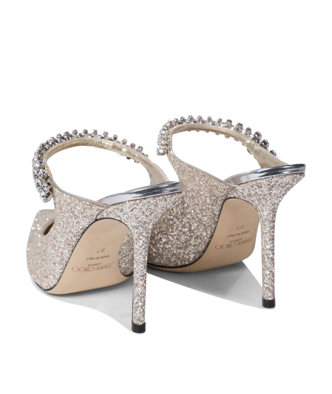 JIMMY CHOO Серебряные туфли, фото 4