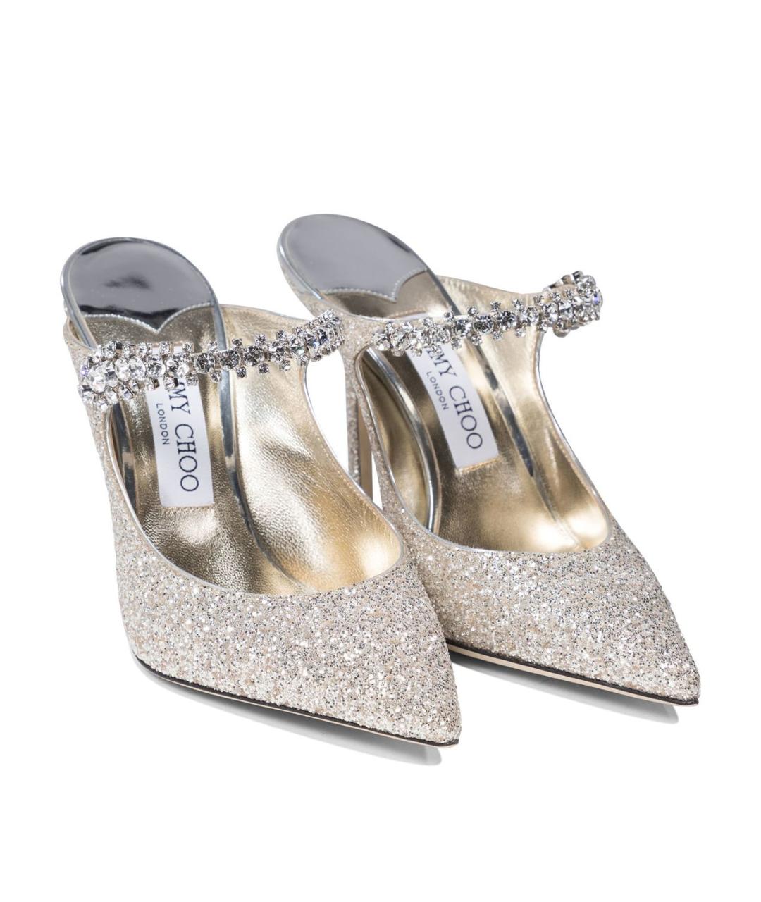 JIMMY CHOO Серебряные туфли, фото 2