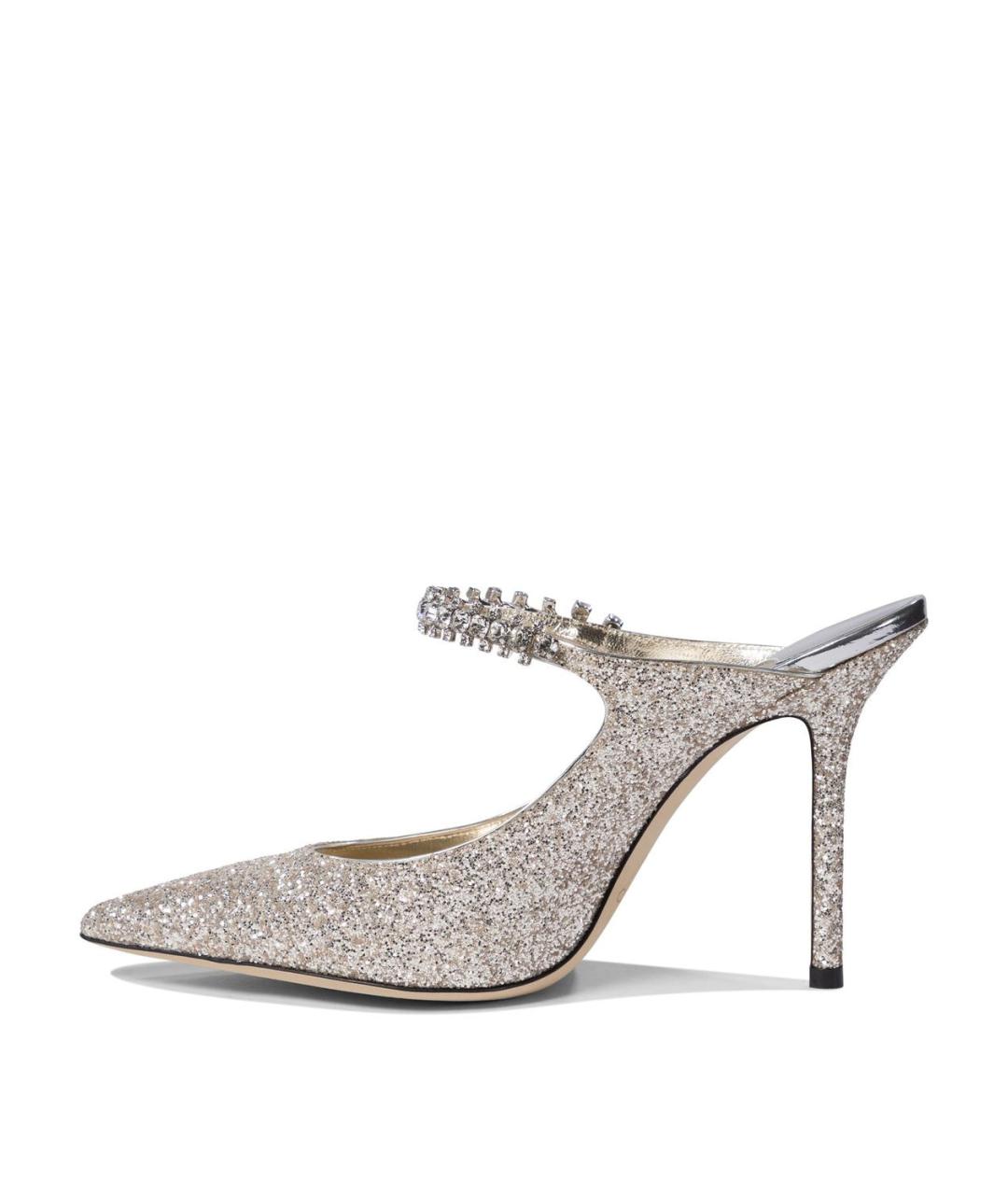 JIMMY CHOO Серебряные туфли, фото 3