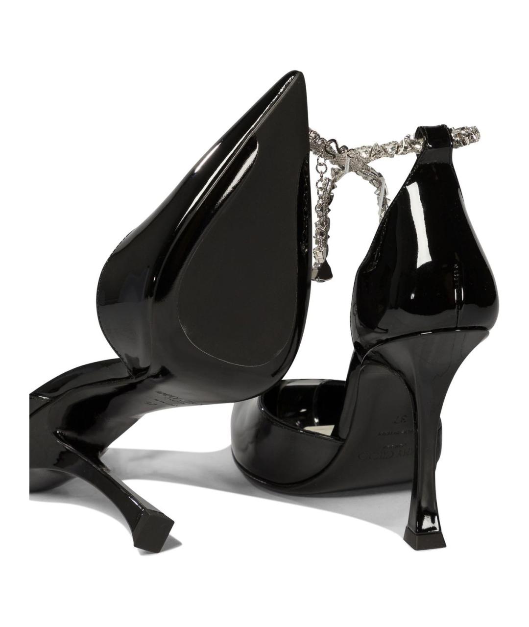 JIMMY CHOO Черные кожаные туфли, фото 5