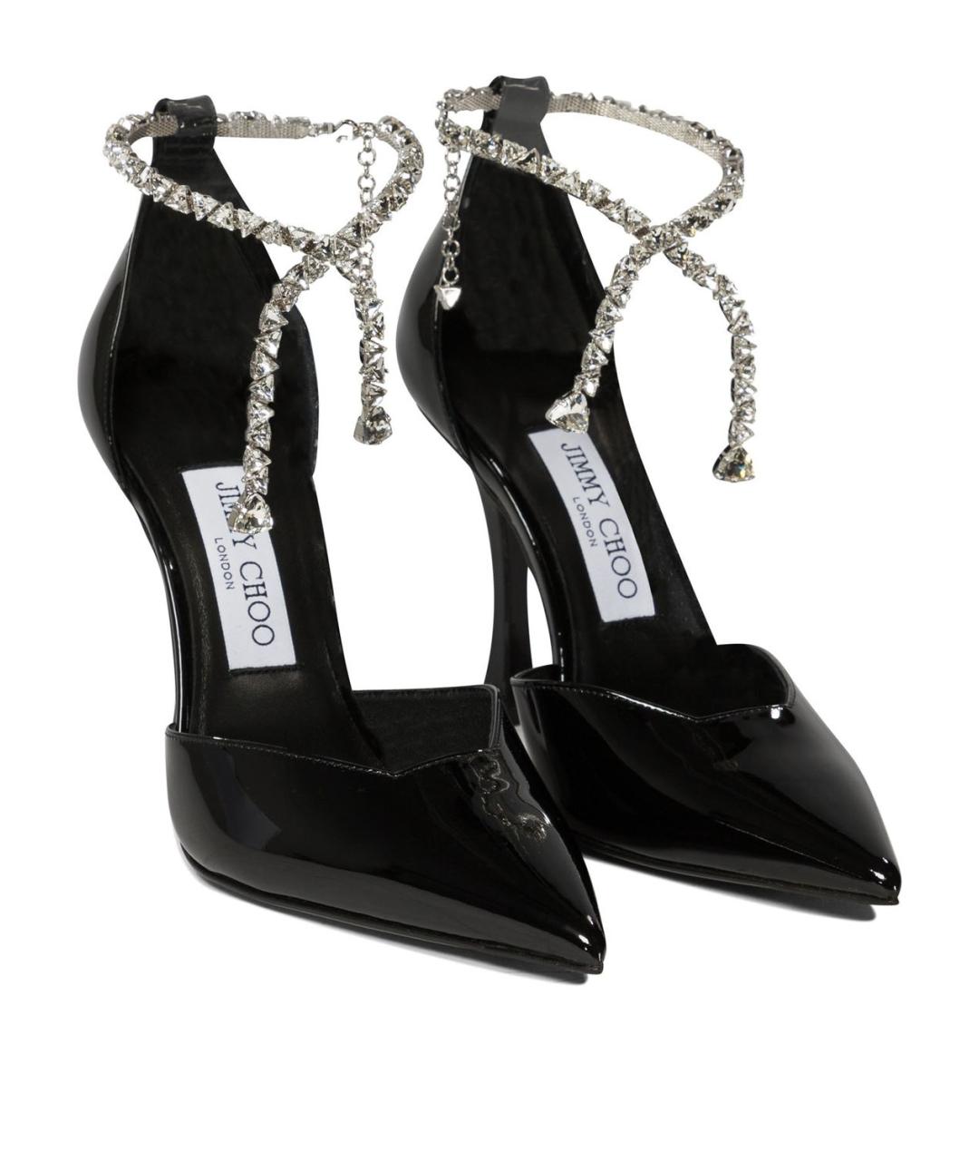 JIMMY CHOO Черные кожаные туфли, фото 2