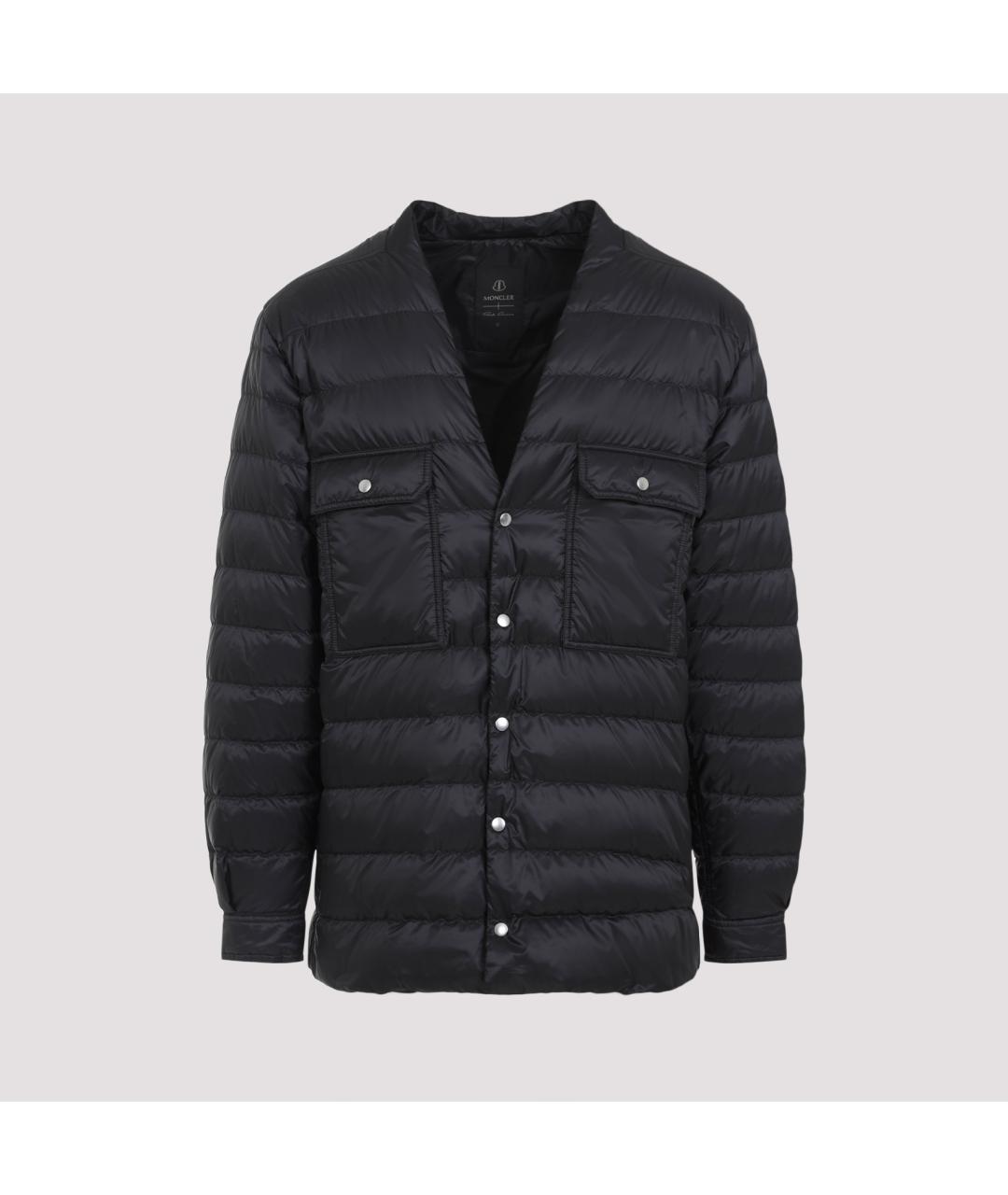 MONCLER Черная полиэстеровая куртка, фото 2