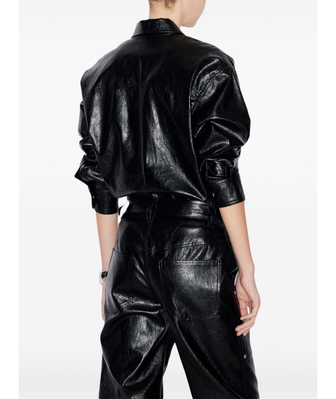 ISABEL MARANT Черная полиэстеровая рубашка, фото 3