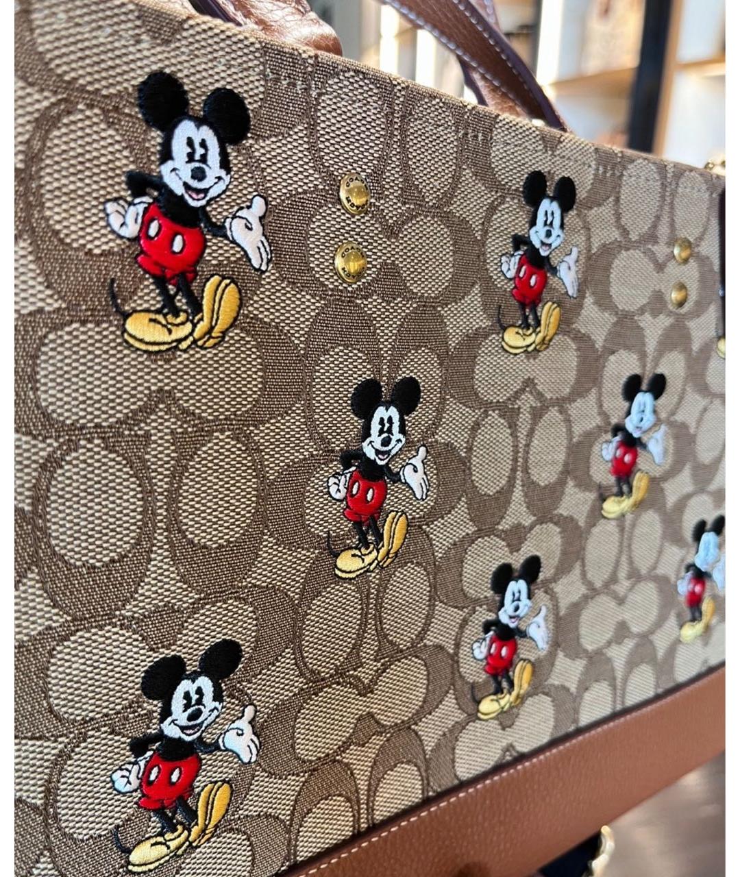 COACH Коричневая сумка тоут, фото 4