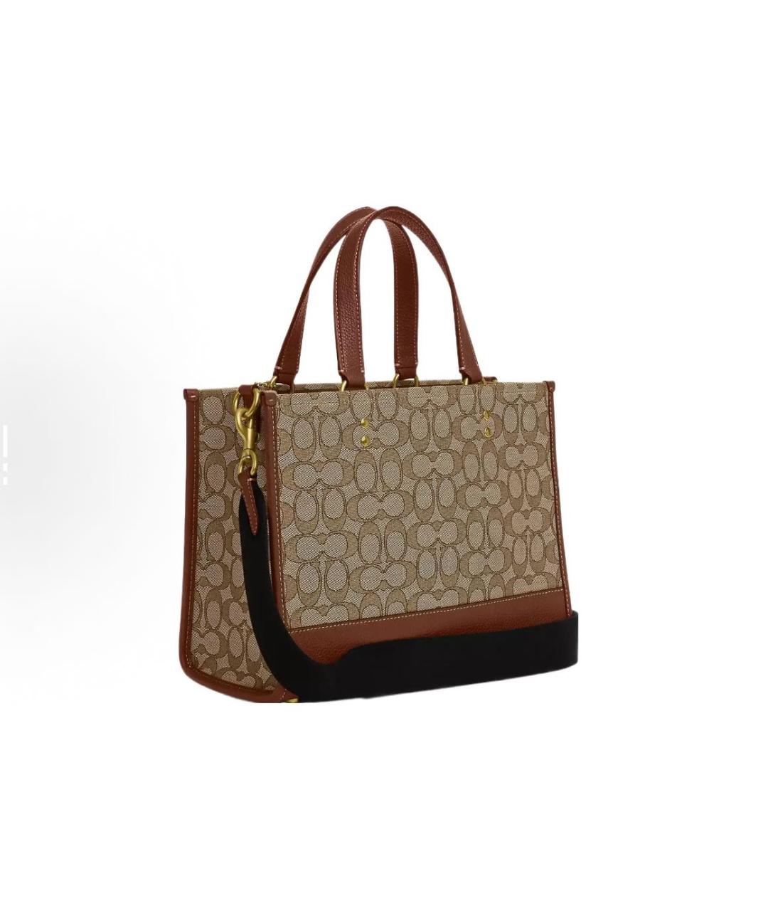 COACH Коричневая сумка тоут, фото 2