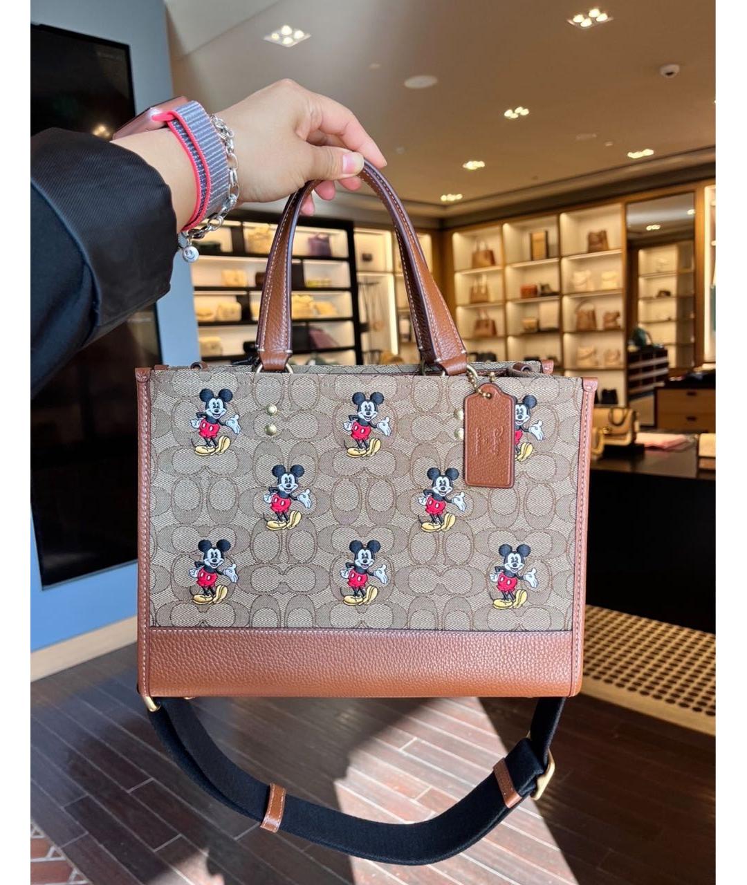 COACH Коричневая сумка тоут, фото 5
