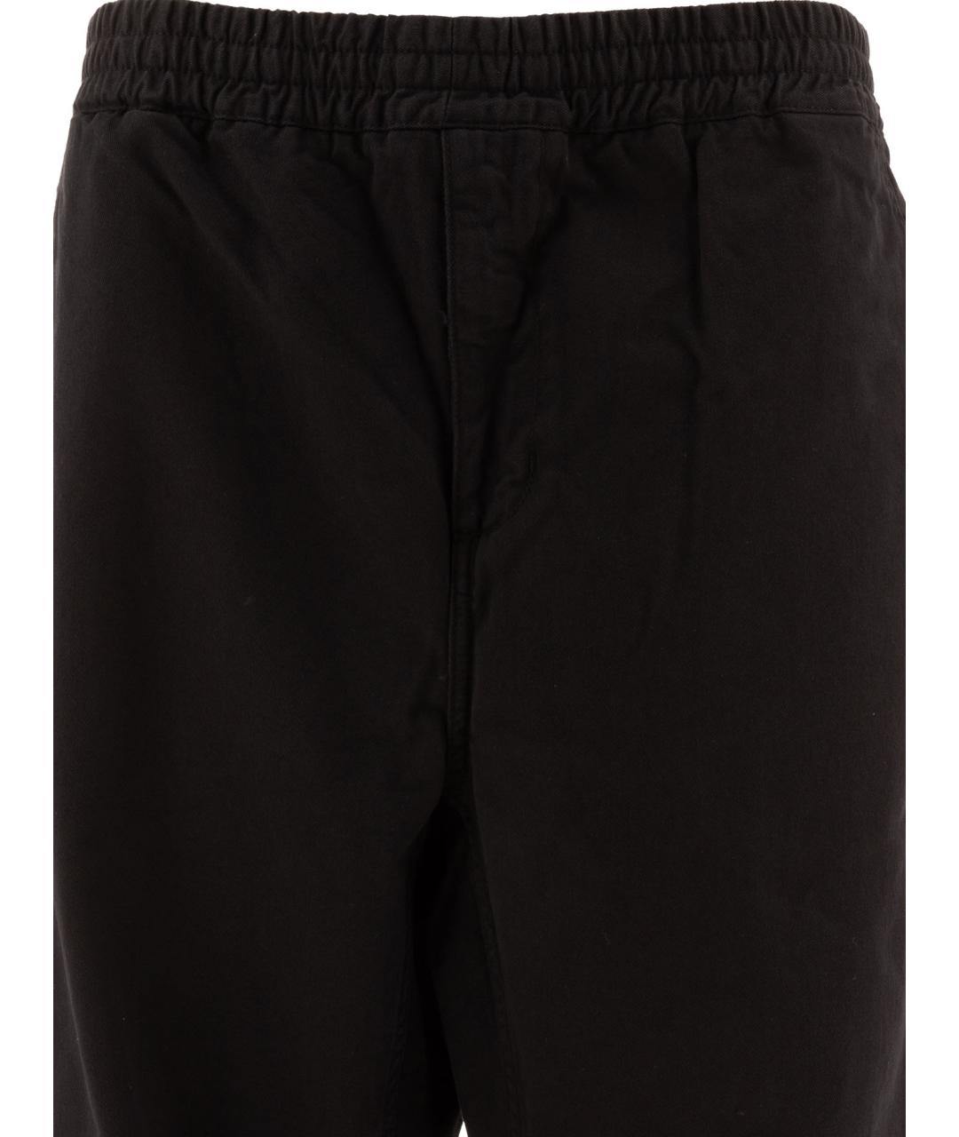 CARHARTT WIP Черные хлопковые повседневные брюки, фото 3