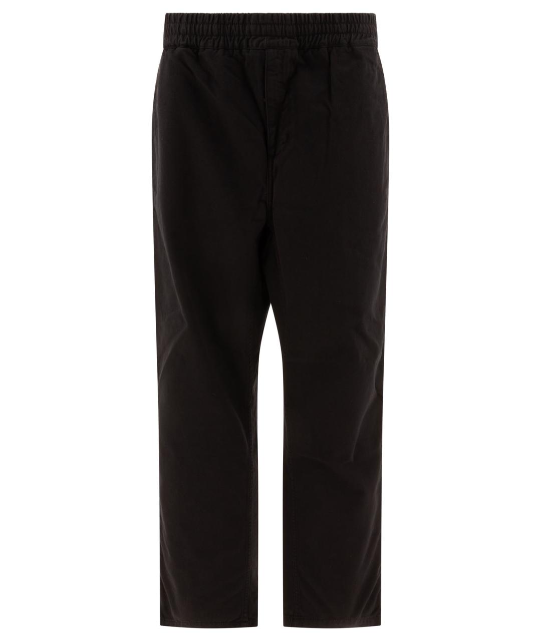 CARHARTT WIP Черные хлопковые повседневные брюки, фото 1
