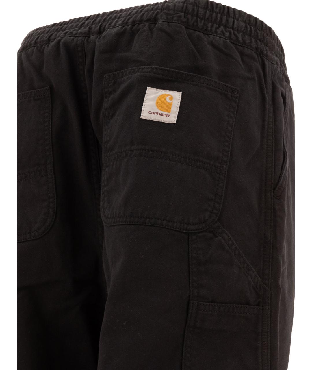CARHARTT WIP Черные хлопковые повседневные брюки, фото 4