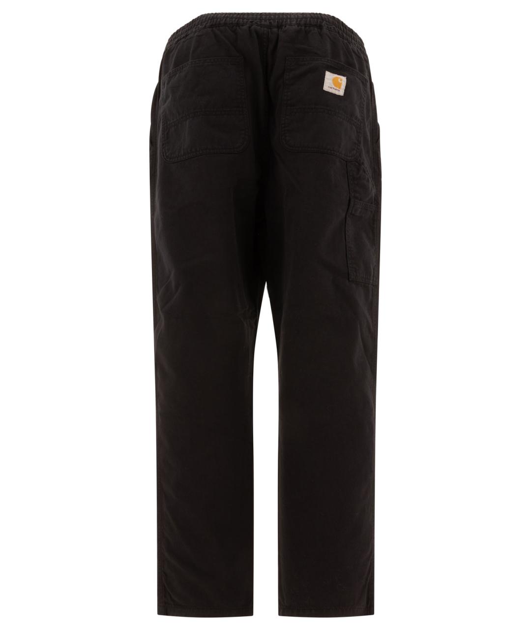 CARHARTT WIP Черные хлопковые повседневные брюки, фото 2