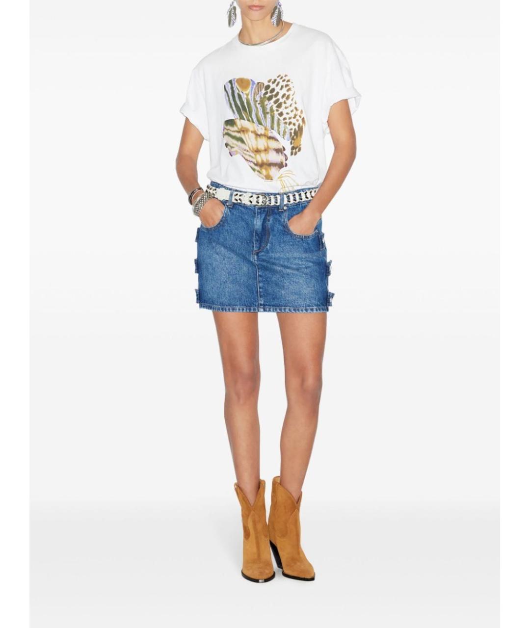 ISABEL MARANT Синяя юбка мини, фото 2