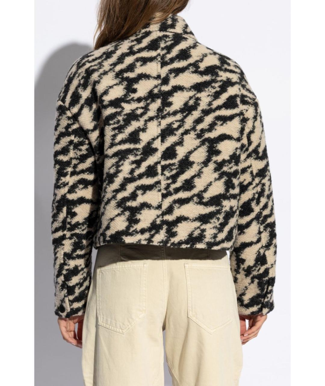 ISABEL MARANT Бежевая полиэстеровая куртка, фото 4