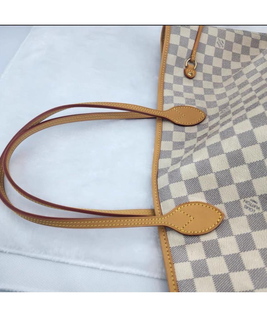 LOUIS VUITTON Бежевая сумка тоут, фото 7
