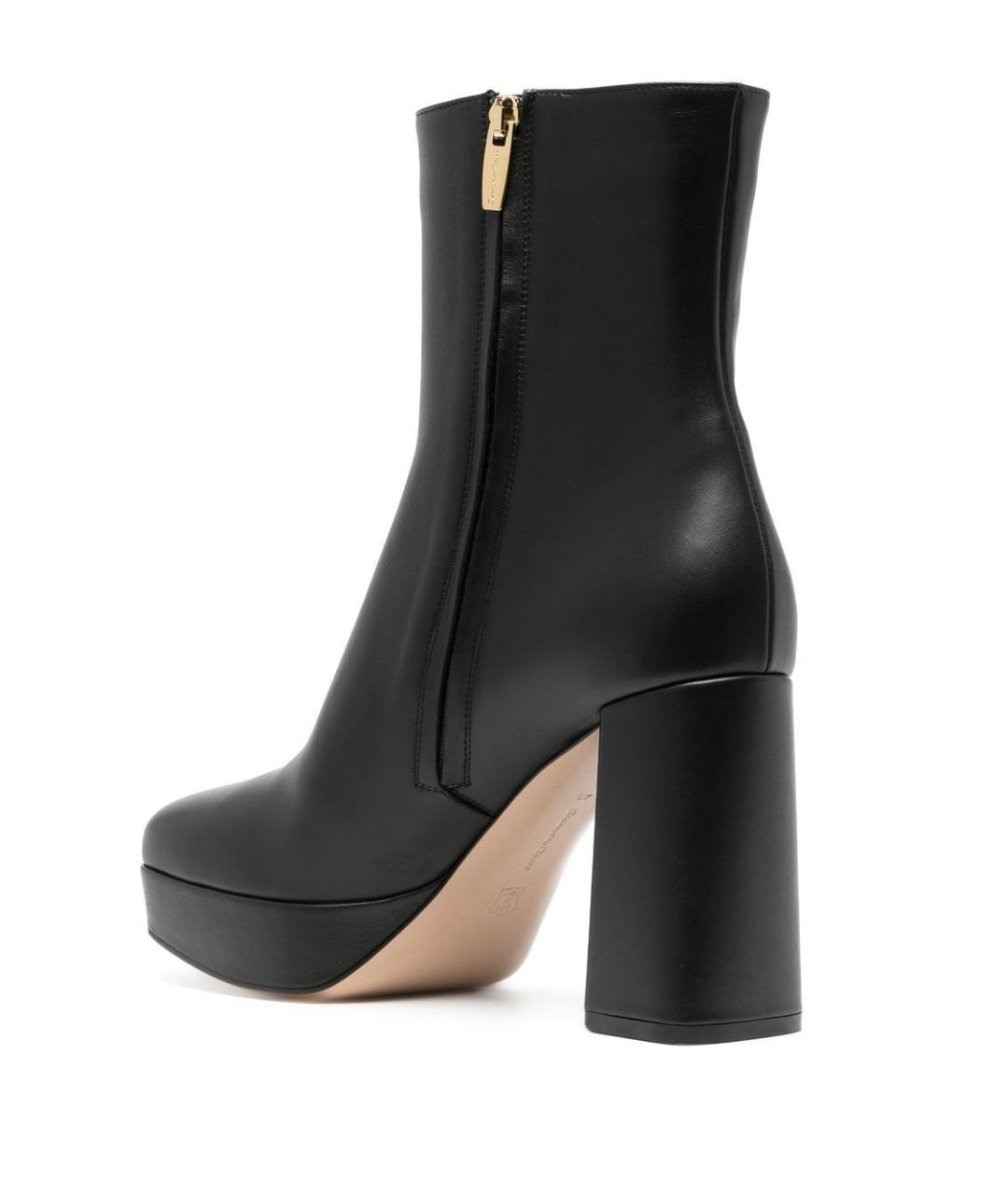 GIANVITO ROSSI Черные кожаные ботильоны, фото 3