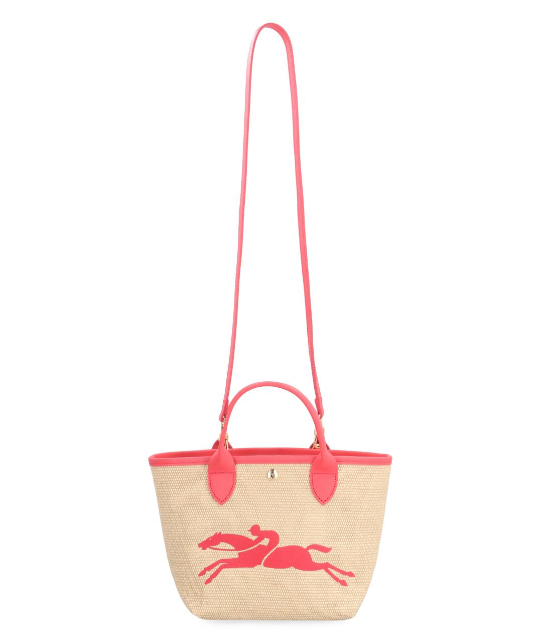 LONGCHAMP Бежевая тканевая сумка тоут, фото 4