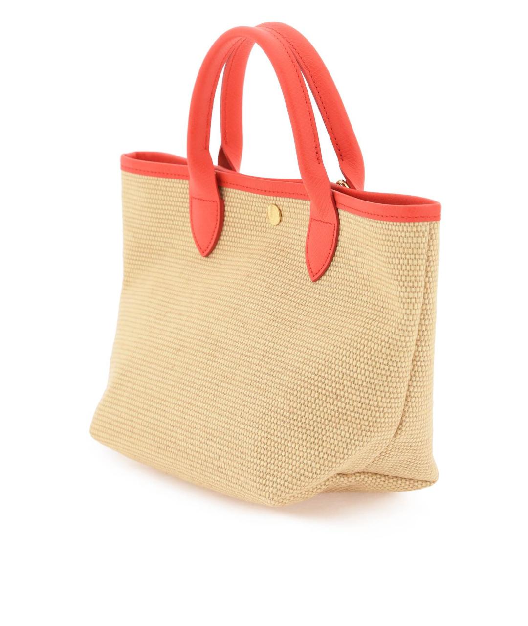 LONGCHAMP Бежевая тканевая сумка тоут, фото 2