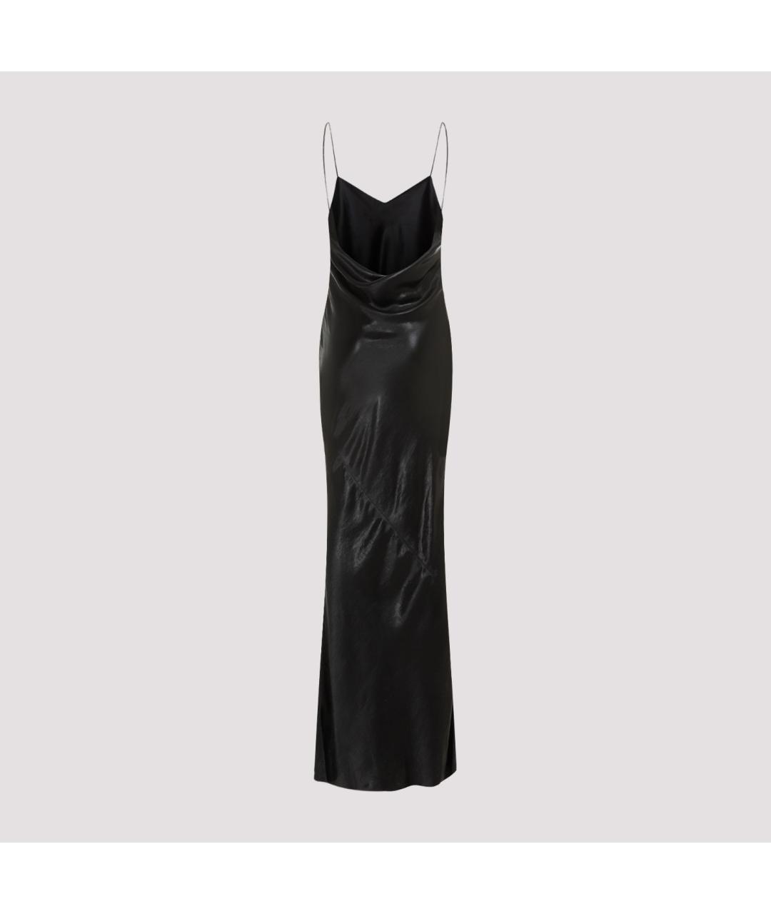 SAINT LAURENT Черное ацетатное вечернее платье, фото 2
