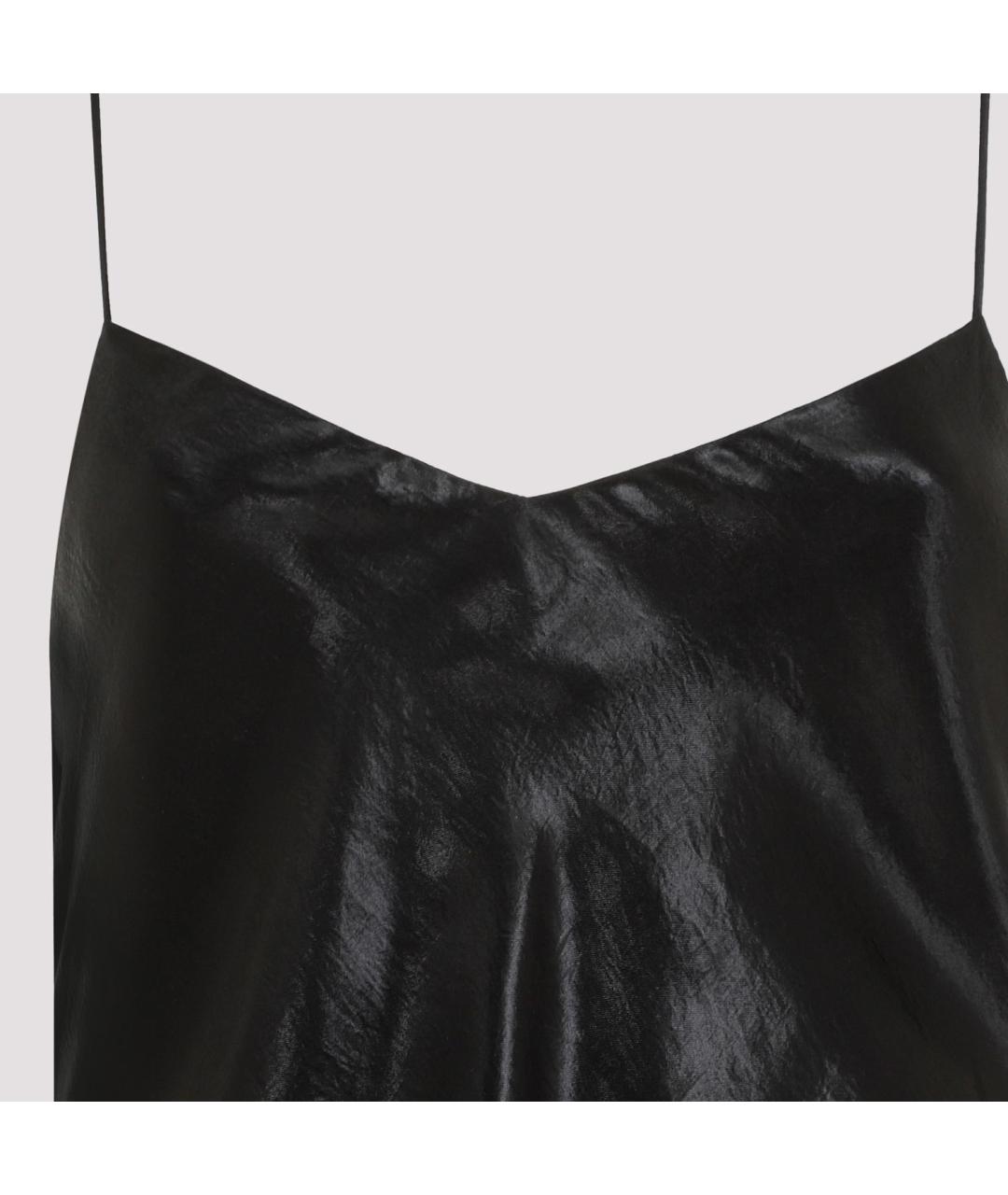 SAINT LAURENT Черное ацетатное вечернее платье, фото 3