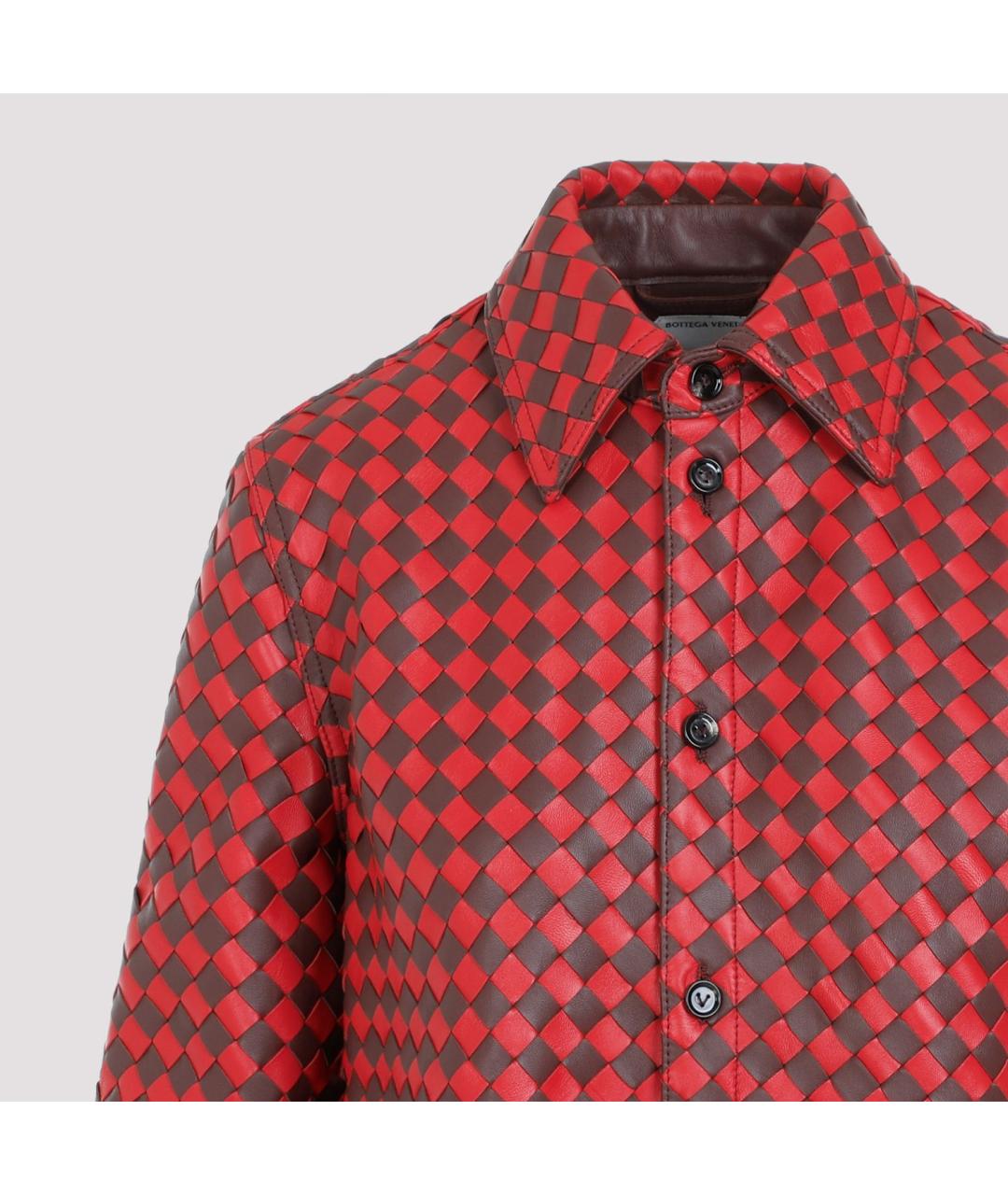 BOTTEGA VENETA Мульти кожаная рубашка, фото 4