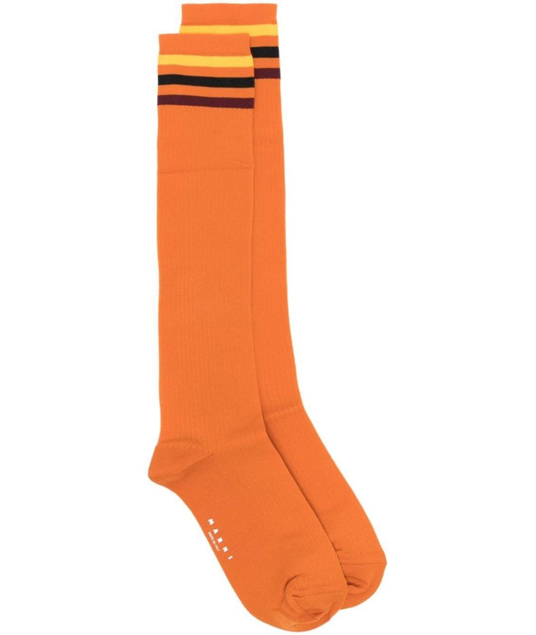 MARNI Оранжевое носки, чулки и колготы, фото 1