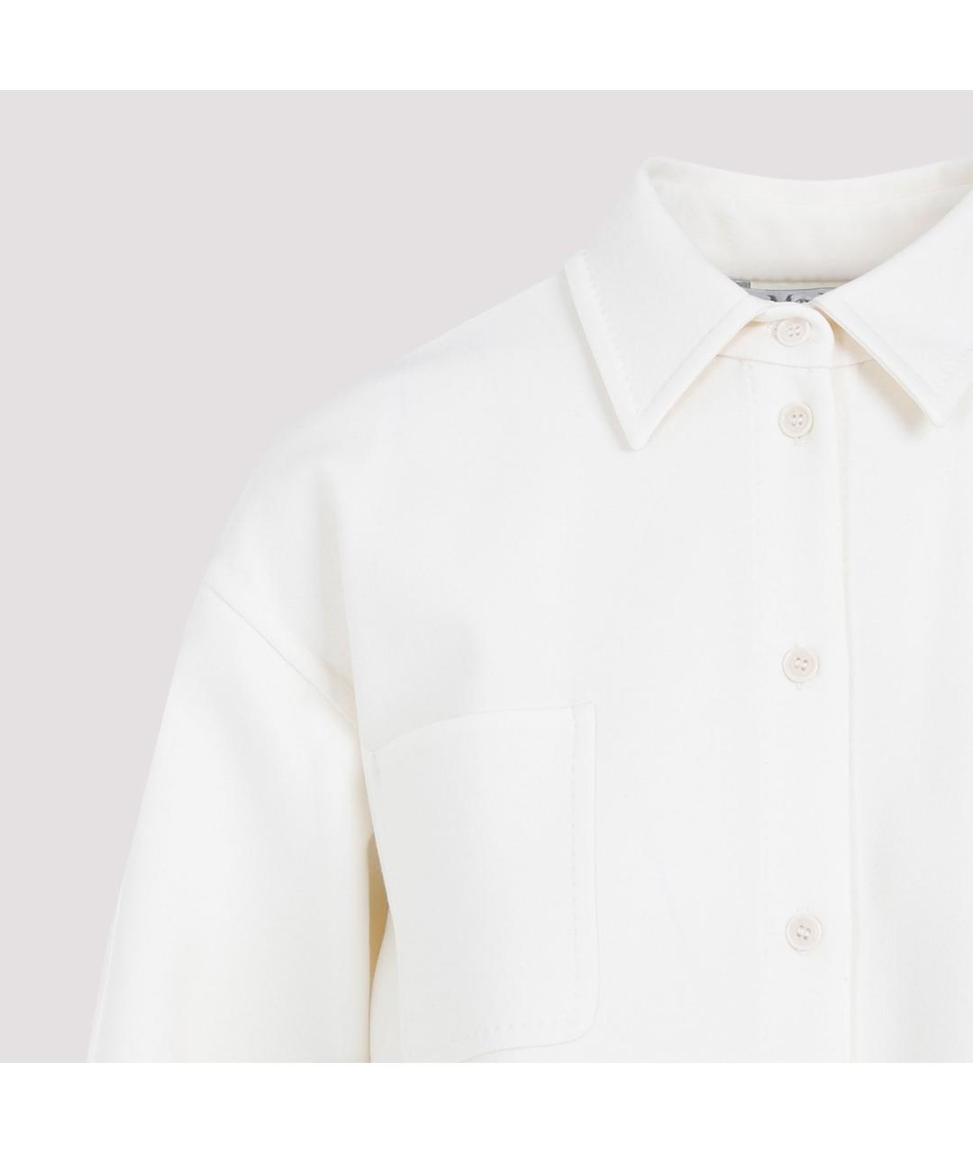 MAX MARA Белая шерстяная рубашка, фото 4
